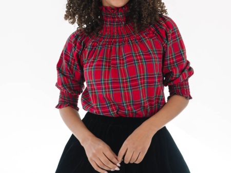 Rocking Around Top - Red Plaid on Sale