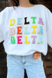 Sorority Varsity Sweatshirt: Delta Delta Delta Online Hot Sale