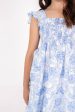 The Palmer Mini Dress - White Blue Fashion