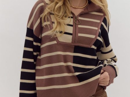 Best Bet Striped Sweater on Sale