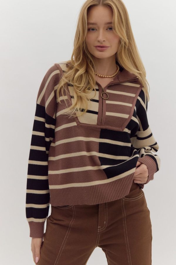 Best Bet Striped Sweater on Sale