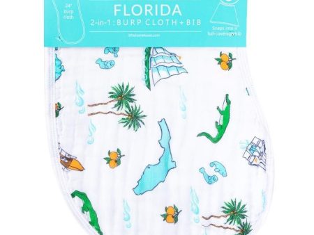 Florida Baby Burp Cloth Bib Combo Fashion