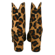 Leopard Calf-Hair Ankle Booties Sale