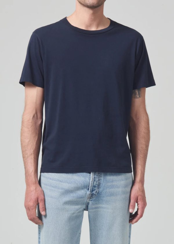 Everyday Short Sleeve Tee - Navy Hot on Sale