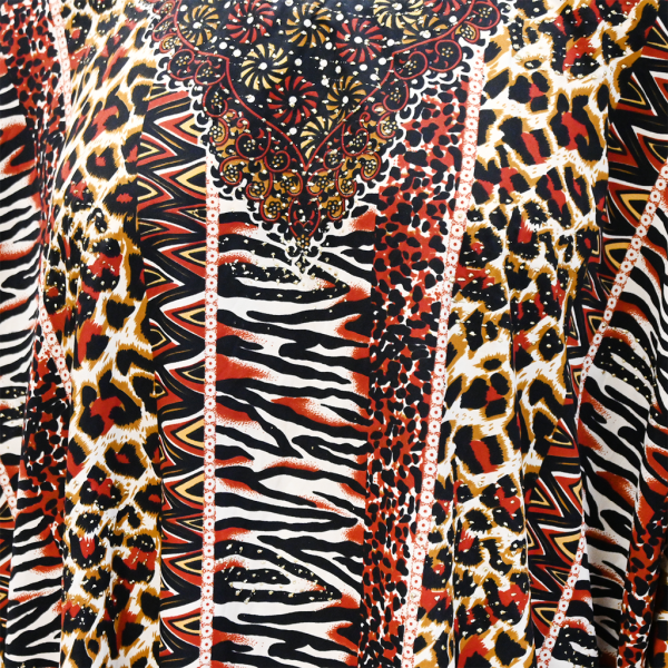 Animal-Print Kaftan Dress For Discount