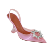 Begum Crystal-Embellished PVC Slingback Pumps Hot on Sale