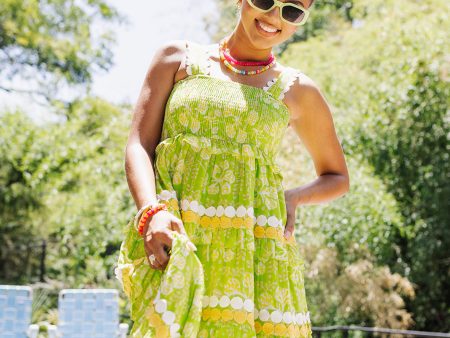 La Duni Maxi Dress - Lime Hot on Sale