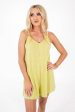 Unfinished Business Romper - Lime For Sale