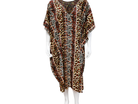 Animal-Print Kaftan Dress For Discount