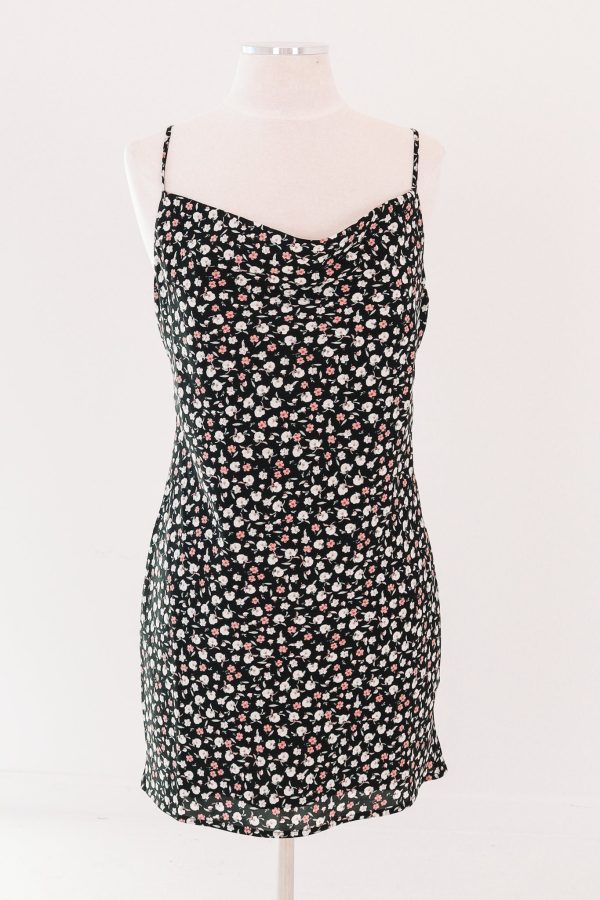 Smell The Roses Dress - Black Fashion