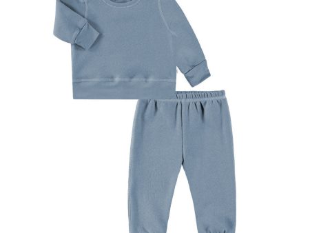 Kids Eco-Fleece Sweatshirt and Sweatpant Loungewear Set For Discount