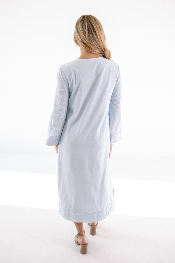 The Marika Midi Dress - Light Blue Online Sale