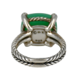 Chatelaine Green Chrysoprase & Diamond Ring For Discount