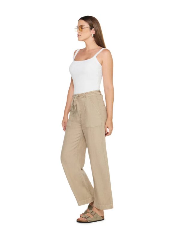 Articles of Society Emme Wide Leg Pants: Dune Online Hot Sale