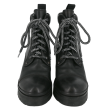 Black Leather Combat Boots Supply