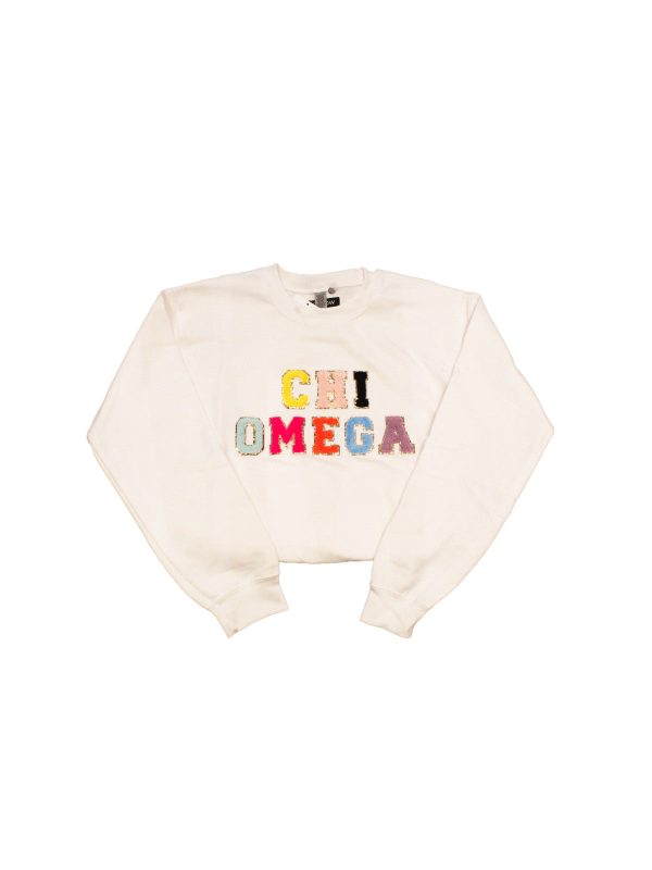 Sorority Varsity Sweatshirt: Chi Omega Online now