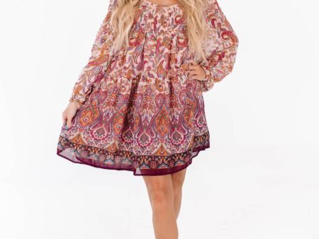 A Bit Of Spice Dress - Paisley For Cheap