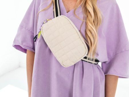 On The Go Belt Bag - Ivory Cheap