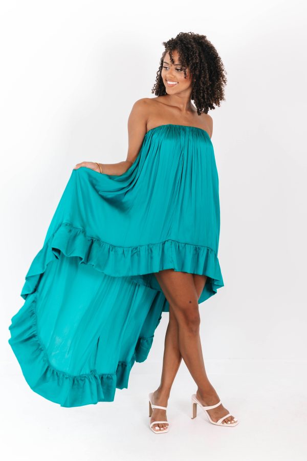 Taking a Chance Dress - Turquoise Sale