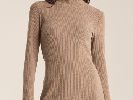 Z SUPPLY Nadene Mock Neck Mini Dress For Cheap