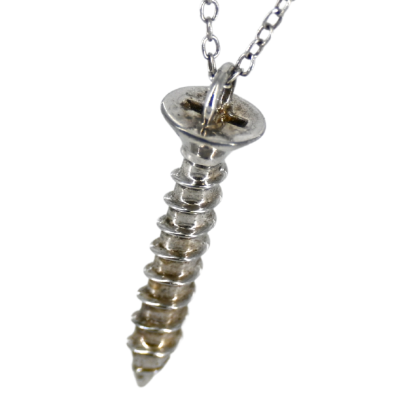 Sterling Silver Screw Necklace Online Sale