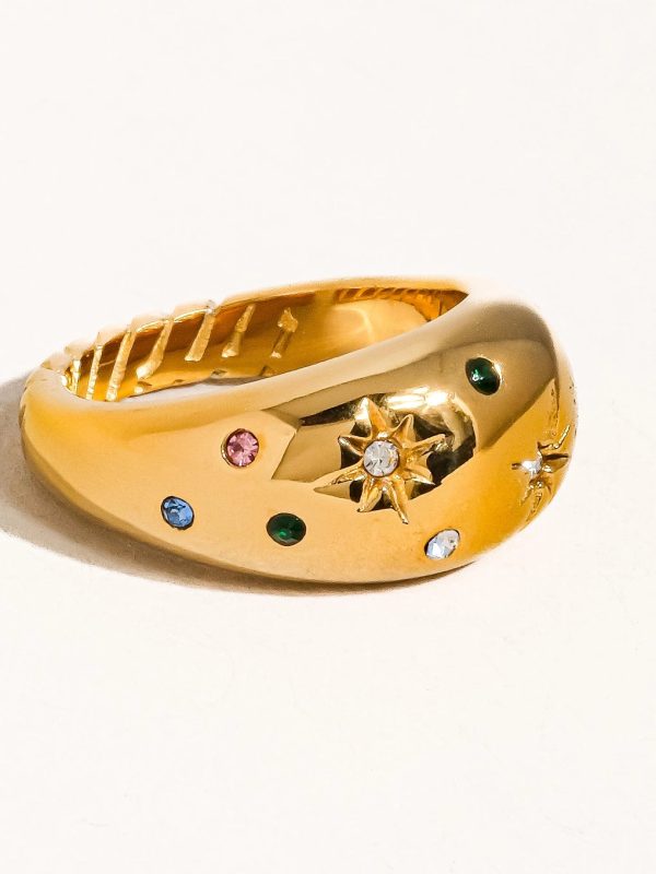 Angela 18K Star Dome Ring Online Hot Sale