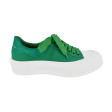 Deck Plimsoll Green Canvas Sneakers Online Hot Sale