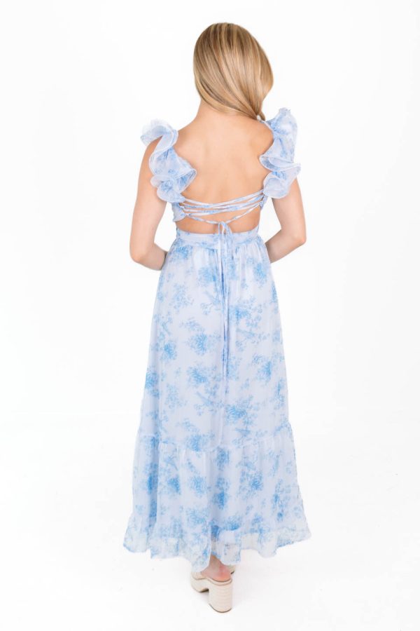 Spring Weddings Midi Dress - Light Blue Hot on Sale