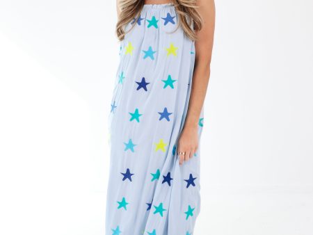 The Ali Rae Midi Dress - Blue Hot on Sale