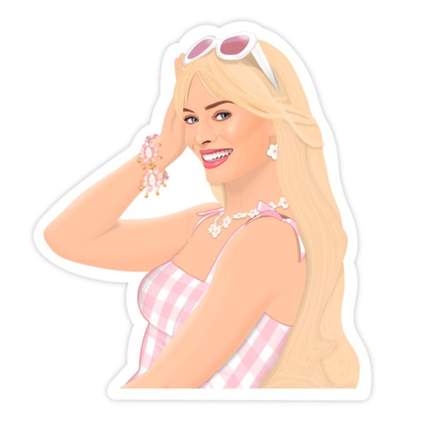 Barbie Movie Beach Barbie Sticker Cheap