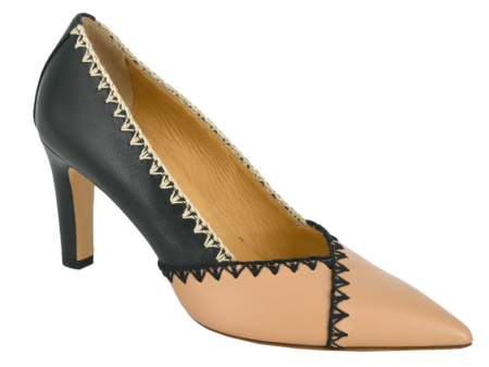 Aster Bicolor Stitch Pumps Hot on Sale