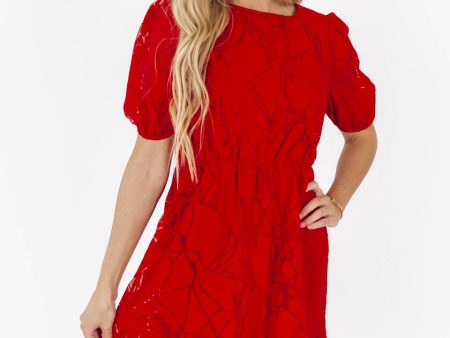 Easy to Love Dress - Red For Discount