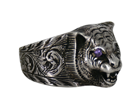 Garden Feline Head Ring Online Hot Sale