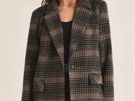 Z SUPPLY Kingston Relaxed Plaid Blazer Online Sale