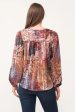 Alessia Printed V-Neck Blouse Hot on Sale