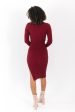 Nearest and Dearest Midi Dress - Cabernet For Cheap