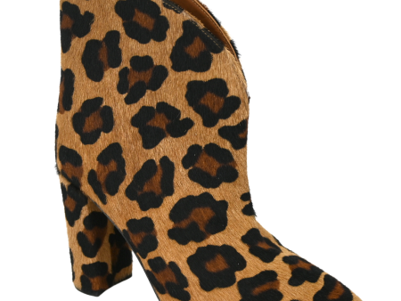 Leopard Calf-Hair Ankle Booties Sale