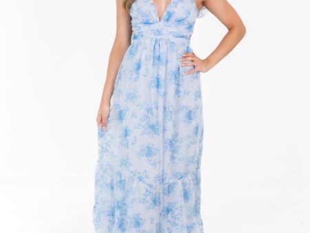 Spring Weddings Midi Dress - Light Blue Hot on Sale