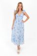 Spring Weddings Midi Dress - Light Blue Hot on Sale