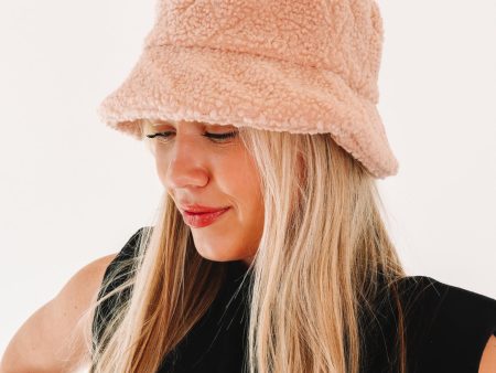 Cool Girl Sherpa Hat - Blush Online Sale