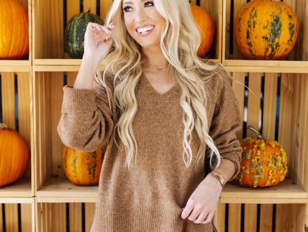 Cozy Cabin Sweater - Brown on Sale