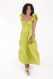 Growing Up Green Midi Dress - Lime Green Hot on Sale