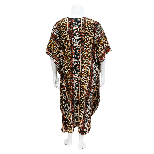 Animal-Print Kaftan Dress For Discount