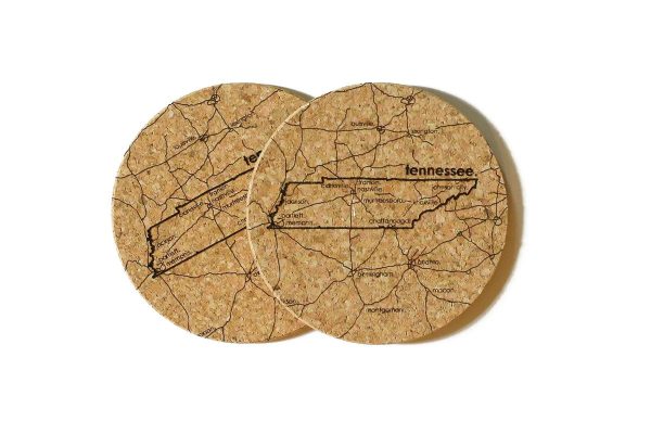 State Cork Coasters Set of 2 Online now