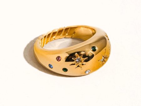 Angela 18K Star Dome Ring Online Hot Sale