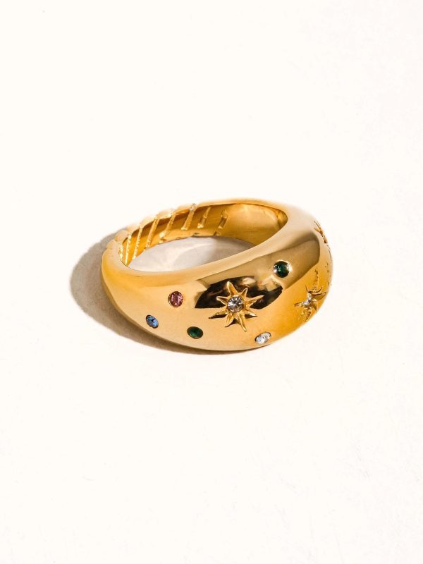 Angela 18K Star Dome Ring Online Hot Sale