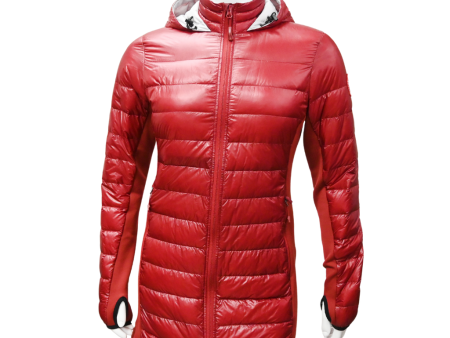 Red Puffer Hooded Coat Discount