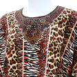 Animal-Print Kaftan Dress For Discount