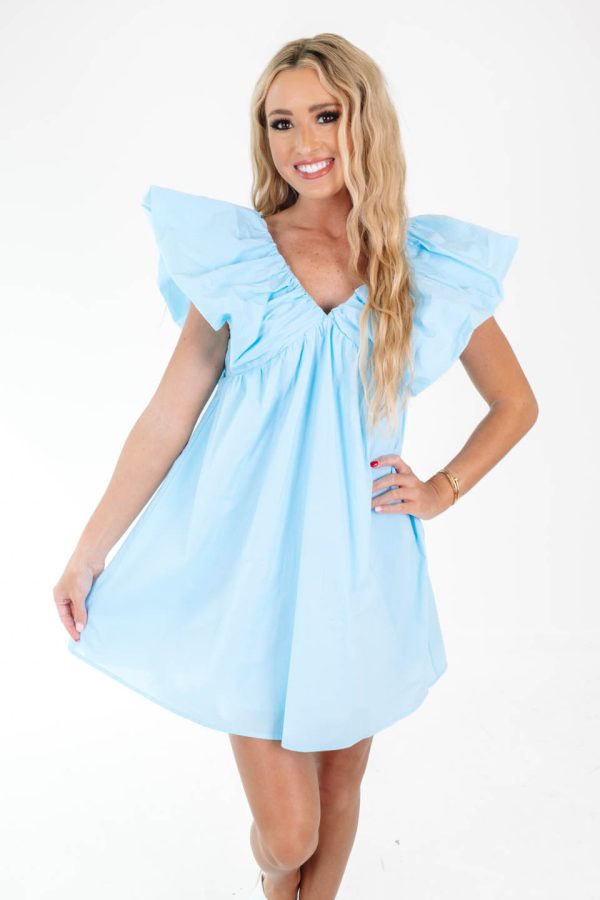 Paradise Perfection Dress - Sky Blue Fashion