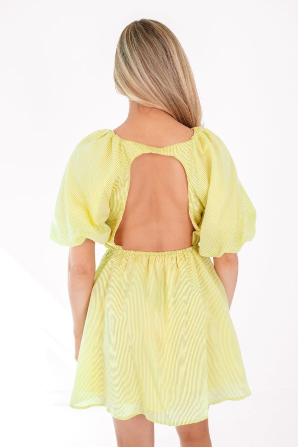 Open To It Dress - Lime For Cheap